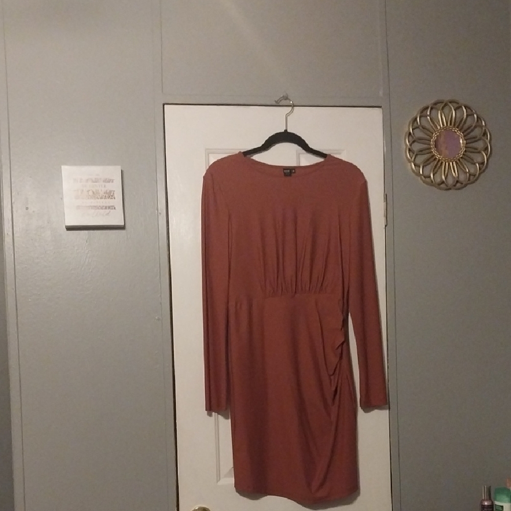 Elegant Rust Dress
